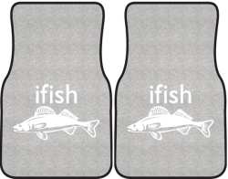 ifish Walleye Silhouette Car Mats