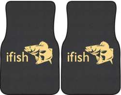 ifish Walleye 2 Silhouette Car Mats