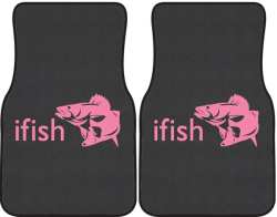 ifish Walleye 2 Silhouette Car Mats