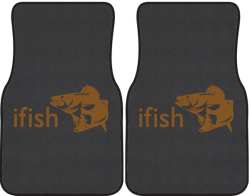 ifish Walleye 2 Silhouette Car Mats