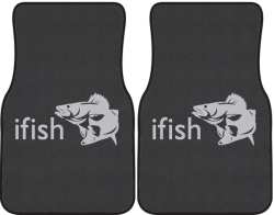 ifish Walleye 2 Silhouette Car Mats