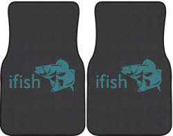 ifish Walleye 2 Silhouette Car Mats