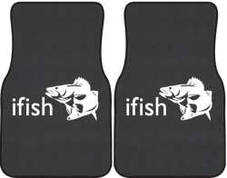 ifish Walleye 2 Silhouette Car Mats