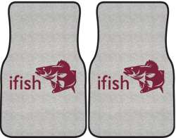 ifish Walleye 2 Silhouette Car Mats