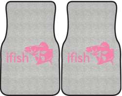 ifish Walleye 2 Silhouette Car Mats