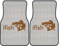 ifish Walleye 2 Silhouette Car Mats