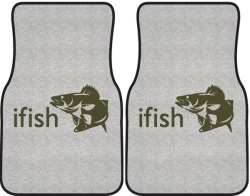 ifish Walleye 2 Silhouette Car Mats