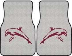 Mother and Calf Breaching Dolphin Silhouette Car Mats