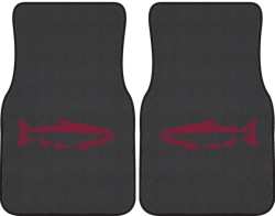 Chinook Salmon Silhouette Car Mats