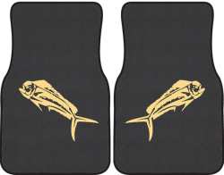 Mahi Mahi Silhouette Car Mats