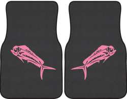 Mahi Mahi Silhouette Car Mats