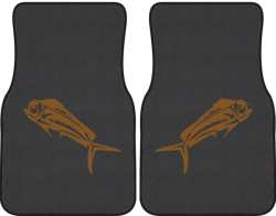 Mahi Mahi Silhouette Car Mats