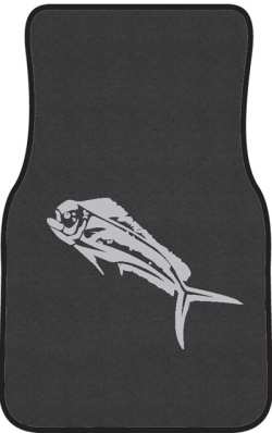 Mahi Mahi Silhouette Car Mats
