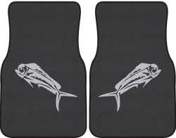 Mahi Mahi Silhouette Car Mats