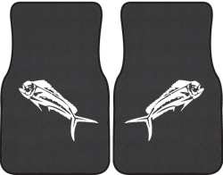Mahi Mahi Silhouette Car Mats