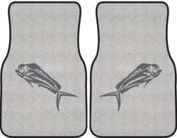 Mahi Mahi Silhouette Car Mats
