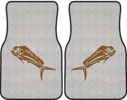 Mahi Mahi Silhouette Car Mats