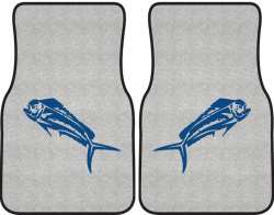 Mahi Mahi Silhouette Car Mats