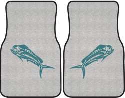 Mahi Mahi Silhouette Car Mats