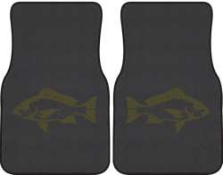 Red Snapper Silhouette Car Mats