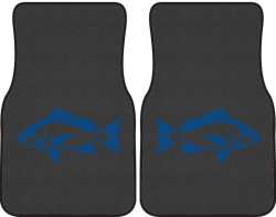 Red Snapper Silhouette Car Mats