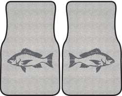 Red Snapper Silhouette Car Mats