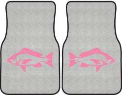 Red Snapper Silhouette Car Mats