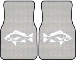 Red Snapper Silhouette Car Mats