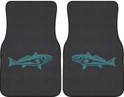 Redfish Silhouette Car Mats