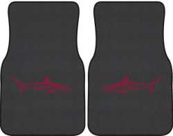 Reef Shark Silhouette Car Mats