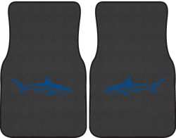 Reef Shark Silhouette Car Mats
