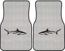 Reef Shark Silhouette Car Mats
