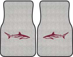 Reef Shark Silhouette Car Mats