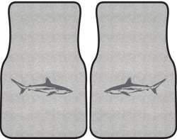 Reef Shark Silhouette Car Mats