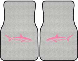 Reef Shark Silhouette Car Mats