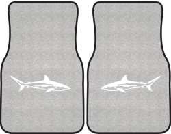 Reef Shark Silhouette Car Mats