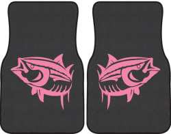 Yellowfin Tuna Silhouette Car Mats