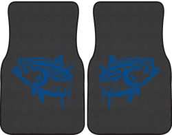 Yellowfin Tuna Silhouette Car Mats