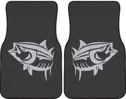 Yellowfin Tuna Silhouette Car Mats