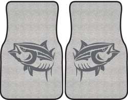 Yellowfin Tuna Silhouette Car Mats
