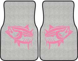 Yellowfin Tuna Silhouette Car Mats