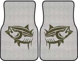 Yellowfin Tuna Silhouette Car Mats