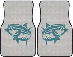 Yellowfin Tuna Silhouette Car Mats