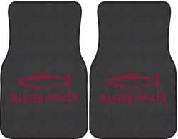 Master Angler Salmon Silhouette Car Mats