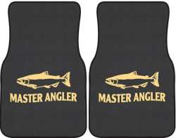 Master Angler Salmon Silhouette Car Mats