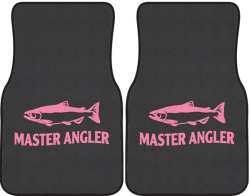 Master Angler Salmon Silhouette Car Mats