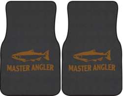 Master Angler Salmon Silhouette Car Mats