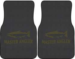 Master Angler Salmon Silhouette Car Mats