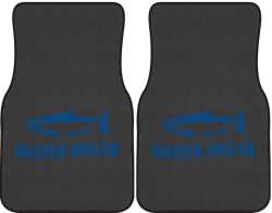 Master Angler Salmon Silhouette Car Mats