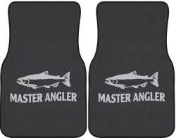 Master Angler Salmon Silhouette Car Mats